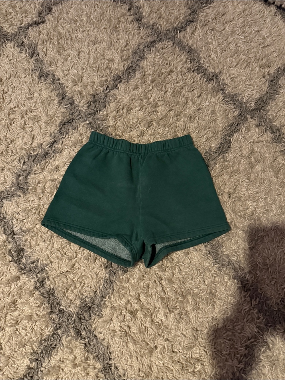 Aritzia Women's Dark Green Elastic-Waist Shorts